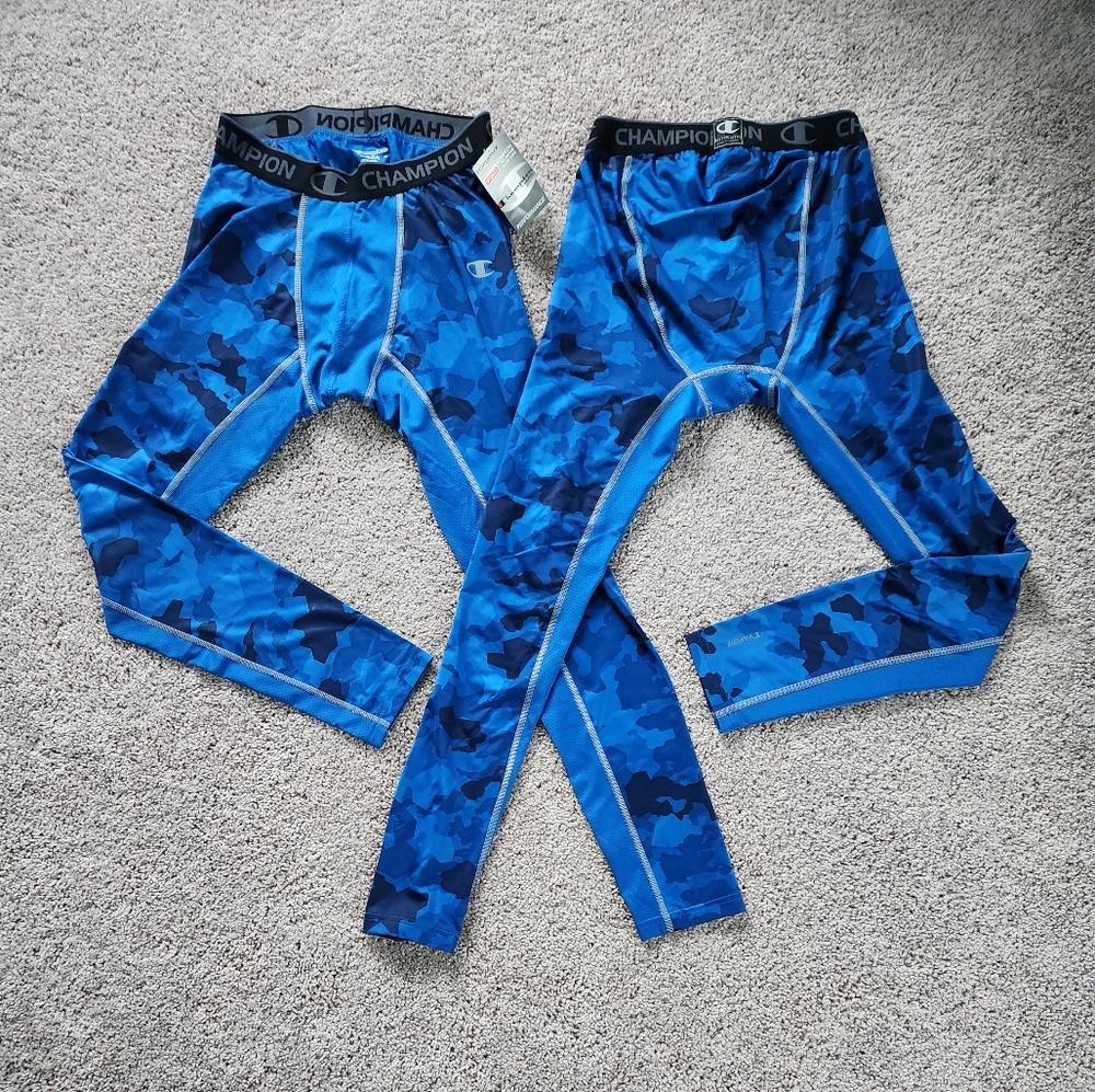 Champion Performance Power Flex stretch compression tights set of 2 NWT/EUC
